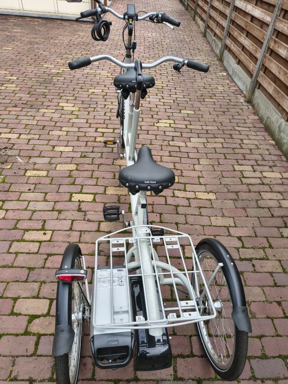 elektrische tandem drie wielen, Ophalen, Zo goed als nieuw, Van Raam
