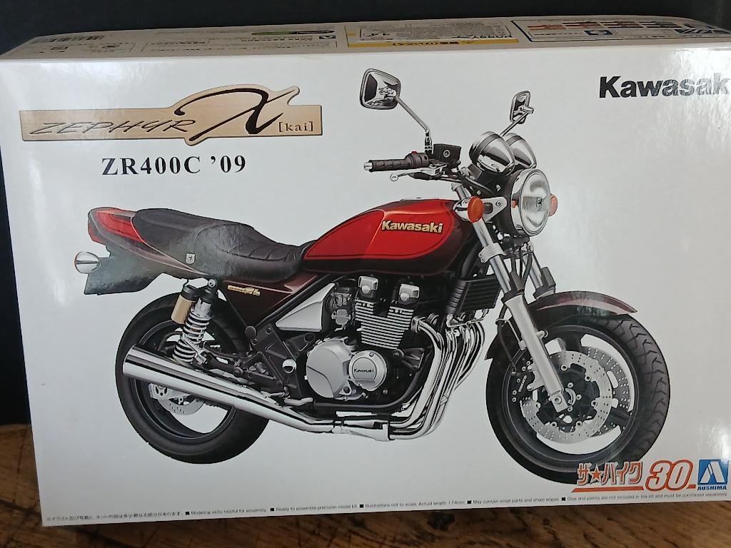 Aoshima (06488): Kawasaki ZR400C Zephyr au 1/12, Overige merken, Nieuw, Ophalen of Verzenden, Groter dan 1:32