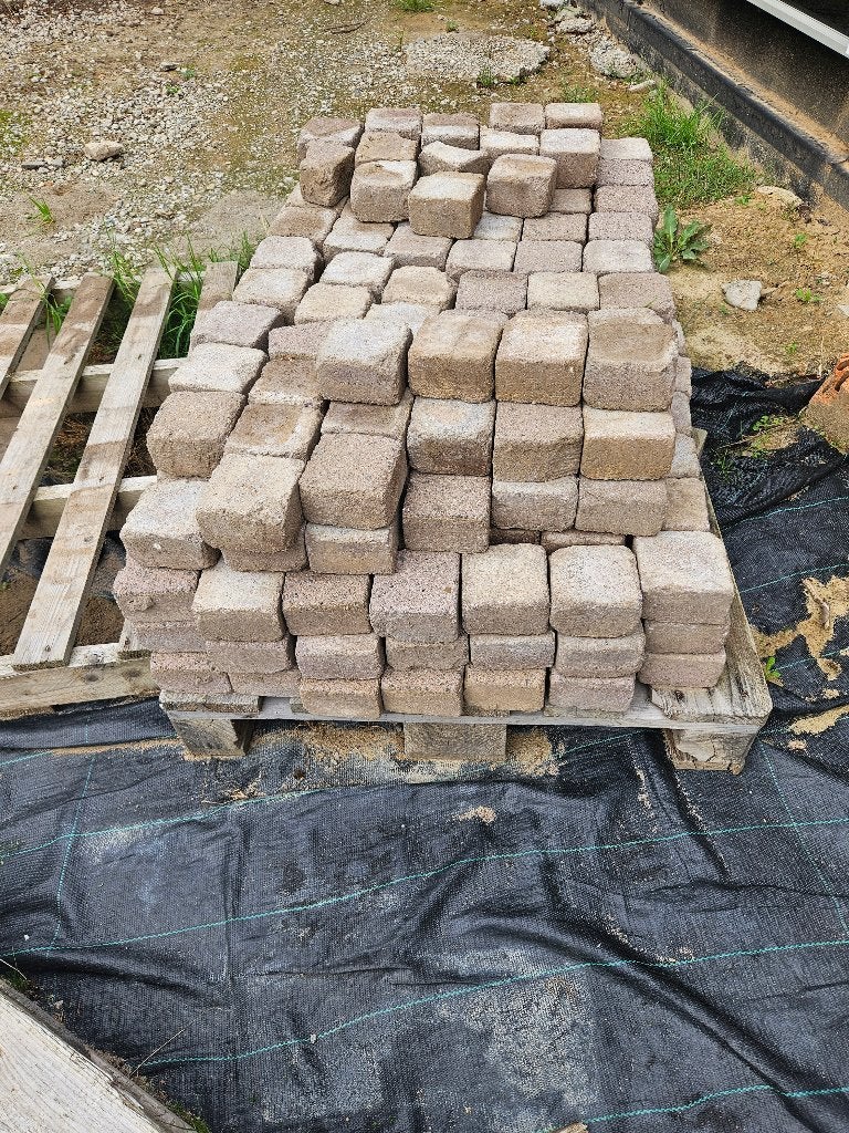 GRATIS op te halen klinkers, Jardin & Terrasse, Béton, Enlèvement, Utilisé, Briques