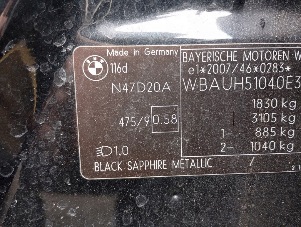 Moteur N47D20A Nu E87 BMW, Envoi, Utilisé, Daihatsu