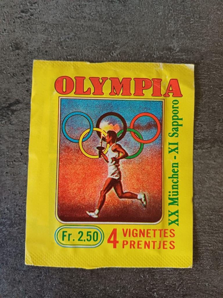 Panini Olympia 1896-1972 packet (Belgium version), Verzenden