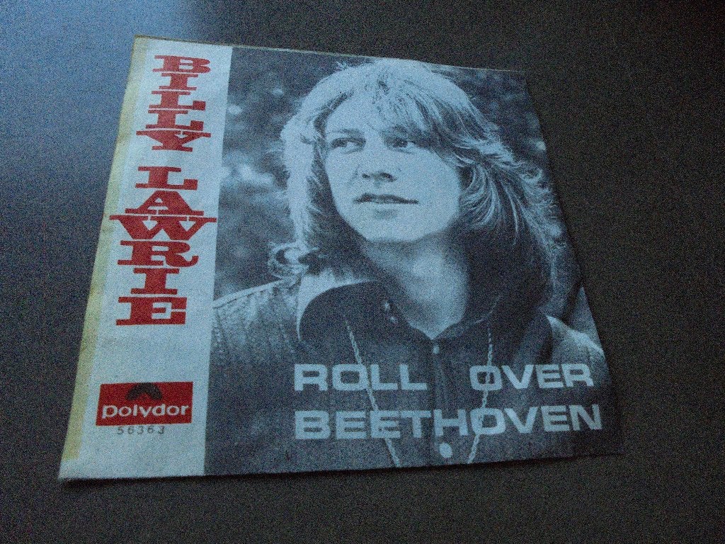 Billy Lawrie  roll over beethoven, Cd's en Dvd's, Vinyl | Rock, Verzenden, Zo goed als nieuw, 7 inch, Classic Rock