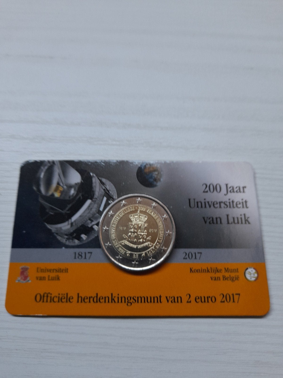 coincard 2 euro  herdenkingsmunt  Belgie 2017, Ophalen of Verzenden, 2 euro
