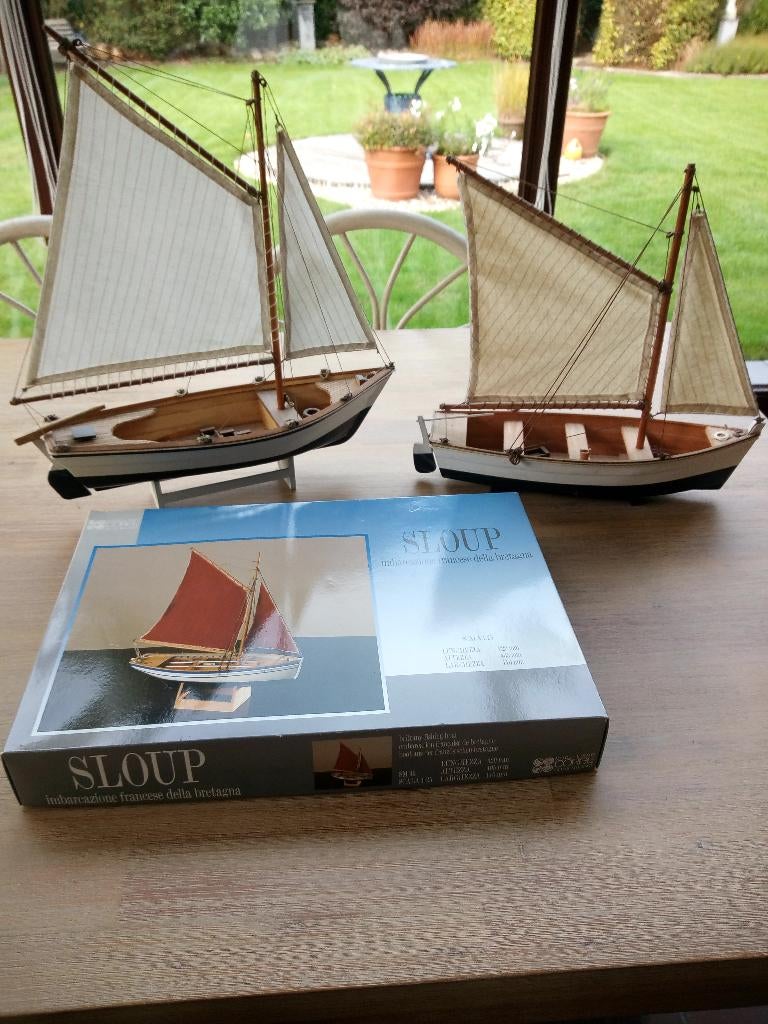 Schaalmodel sloepen, Hobby en Vrije tijd, Modelbouw | Boten en Schepen, Ophalen, Zo goed als nieuw, Groter dan 1:32