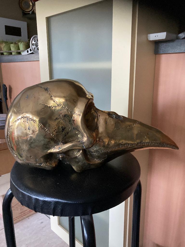 Bronzen snavelfiguur, Antiek en Kunst, Ophalen of Verzenden, Brons