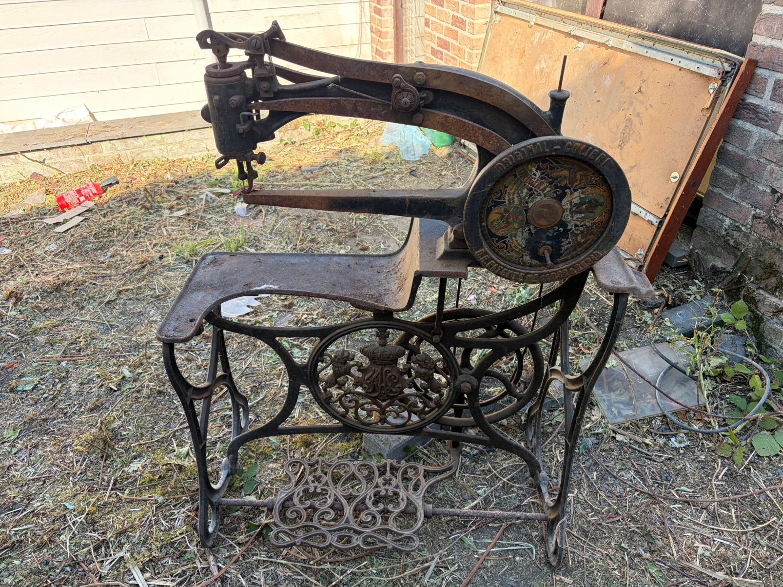 Antieke schoenmakersmachine, Antiek en Kunst, Antiek | Naaimachines, Ophalen