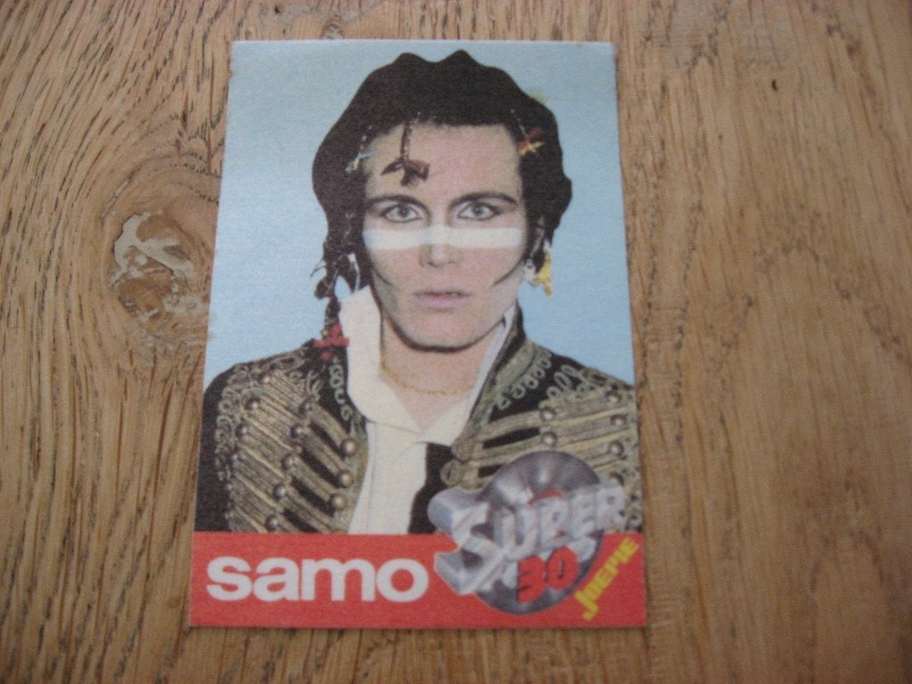 Joepie Samo Super 30 Adam and The Ants Vintage Sticker, Verzamelen, Ophalen of Verzenden, Nieuw, Film, Tv of Omroep