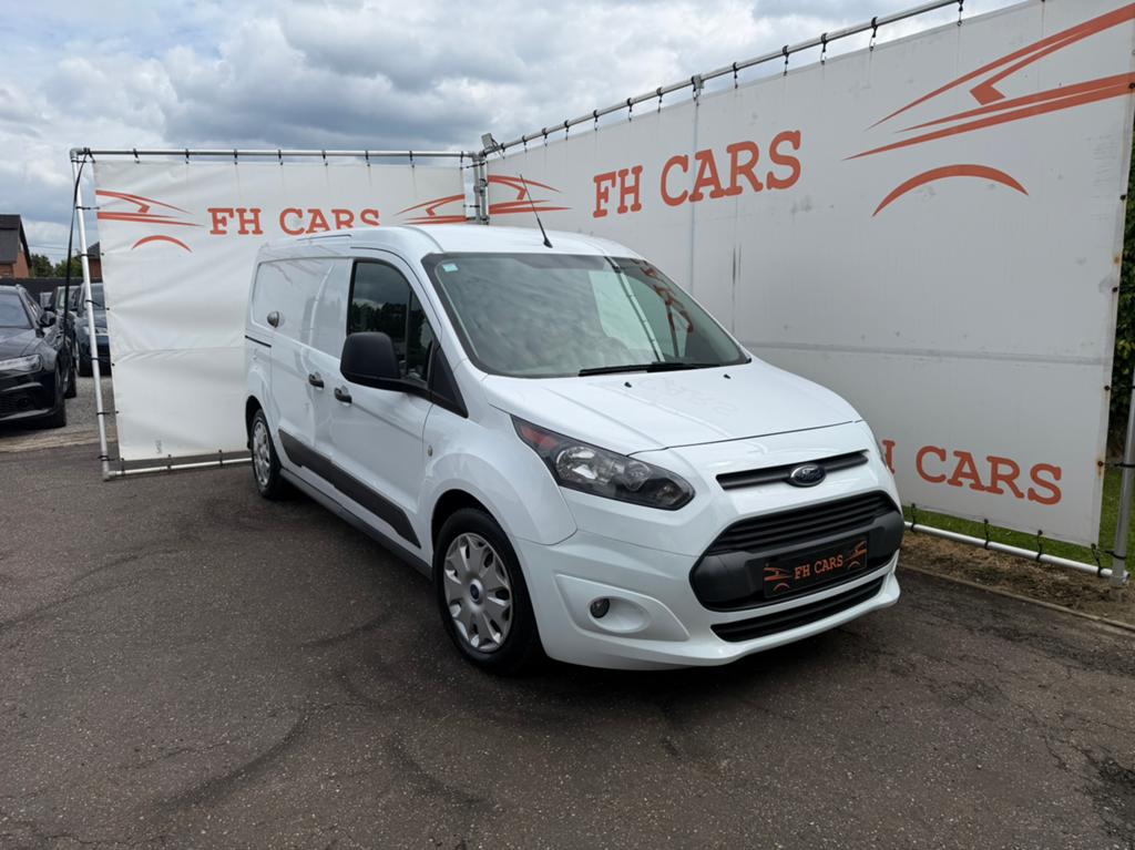 FORD TRANSIT CONNECT 1.5 TDCI 2018 *LONG*VERLENGD*3 ZIT*CLIM, Autos, Cuir, Achat, Entreprise, 3 places