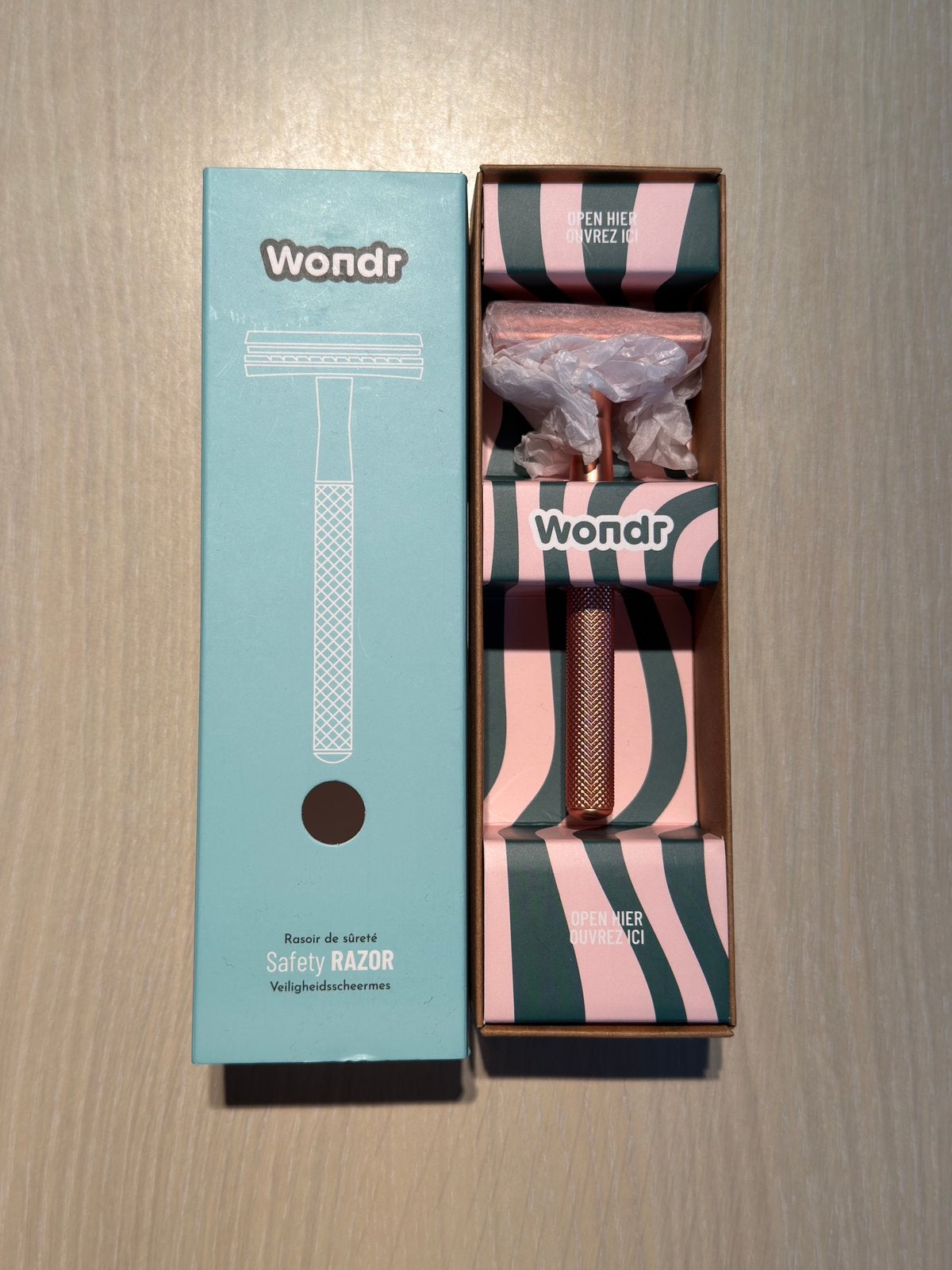 Scheermes Wondr safety razor, Elektronische apparatuur, Ophalen, Nieuw