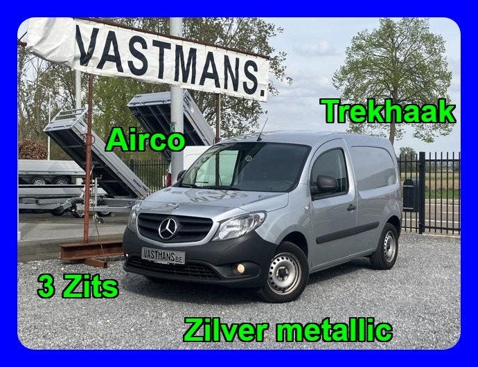 Mercedes-Benz Citan 109 CDI 11900€ + BTW / 3 Zits / Trekhaak, Auto's, Voorwielaandrijving, Stof, 4 cilinders, 700 kg