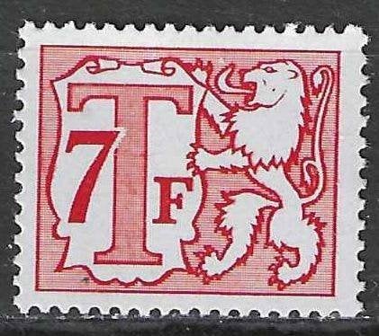 Belgie 1966 - OBP 71P7TX - Takszegel 7 F. (ZG), Postzegels en Munten, Postzegels | Europa | België, Verzenden, Postfris, Zonder gom
