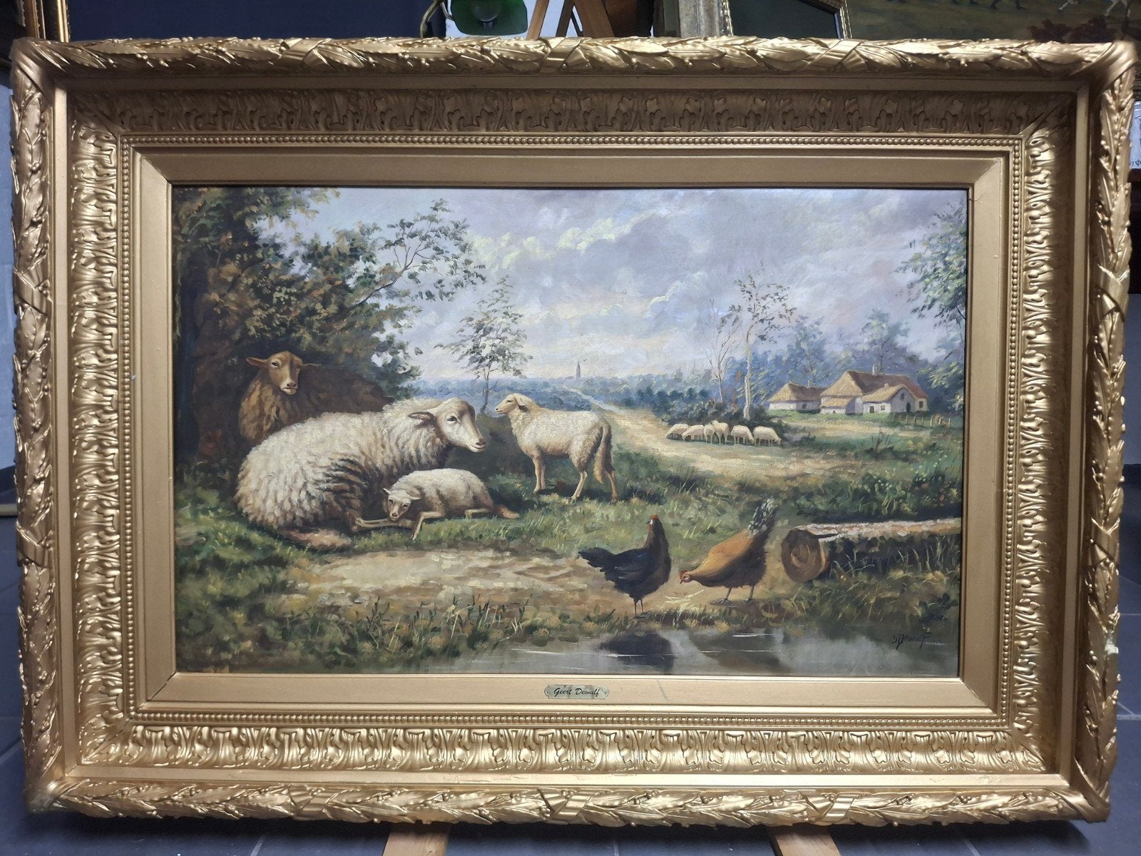groot schilderij geert dewulf, Ophalen