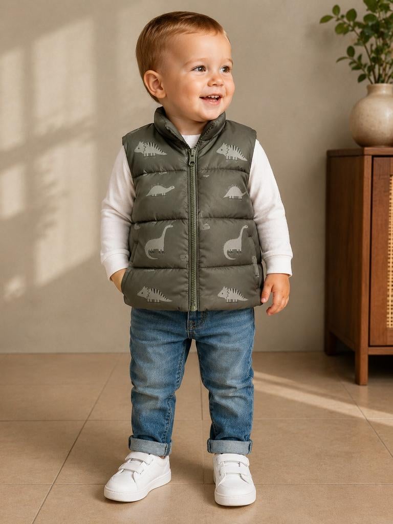 Gilet à imprimé dino TEX 12 mois/1 an/taille 80, Enfants & Bébés, Vêtements de bébé | Taille 80, Enlèvement ou Envoi