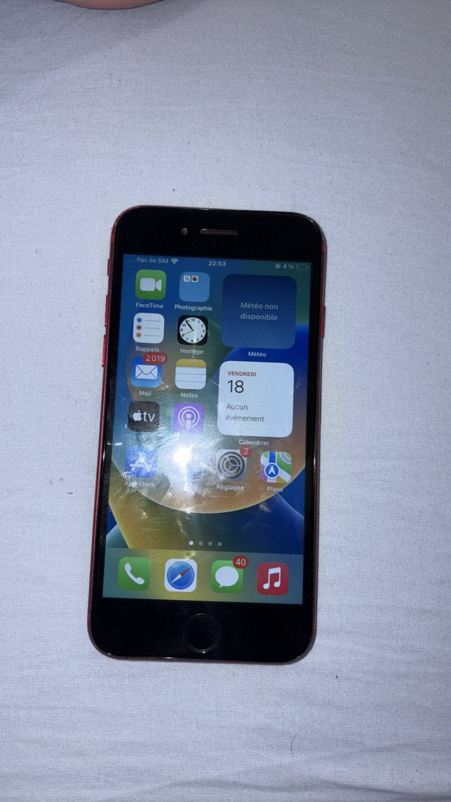 Iphone SE 2020, Télécoms, Enlèvement ou Envoi, Comme neuf, Rouge, Écran tactile