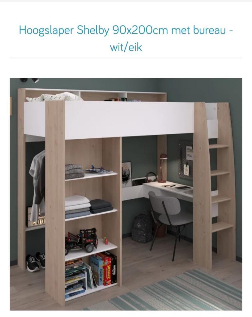 Hoogslaper 90x200, Enlèvement, Lit mezzanine