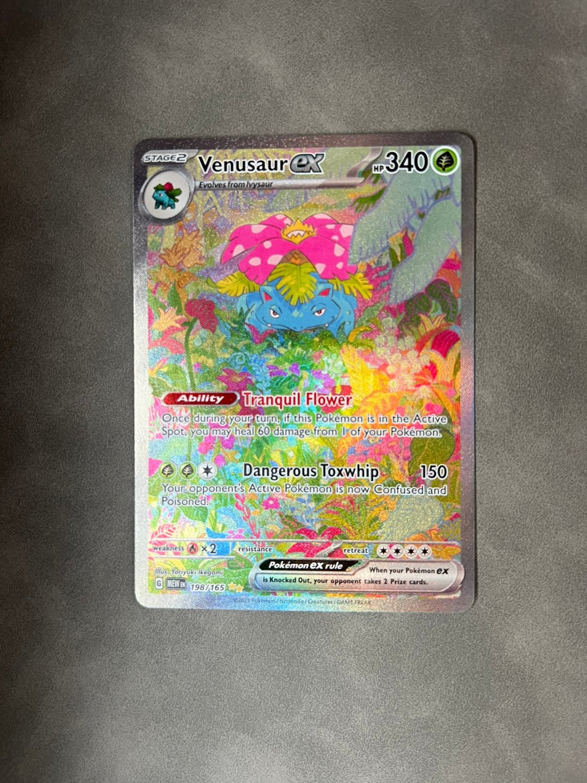 Pokémon Venusaur EX #198 NM, Ophalen of Verzenden, Zo goed als nieuw