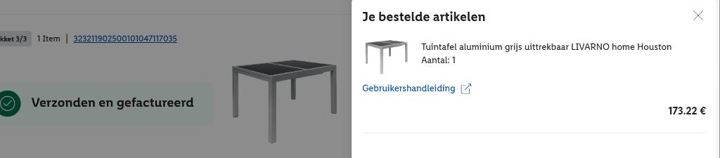 Tuintafel NIEUW, Enlèvement, Neuf, Rectangulaire, Aluminium