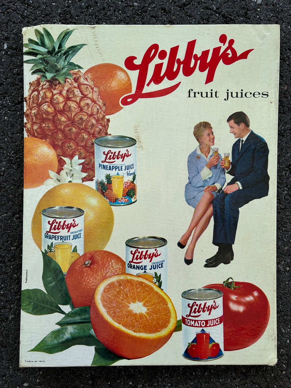 Vintage reclambord Libby’s, Ophalen of Verzenden, Gebruikt, Reclamebord