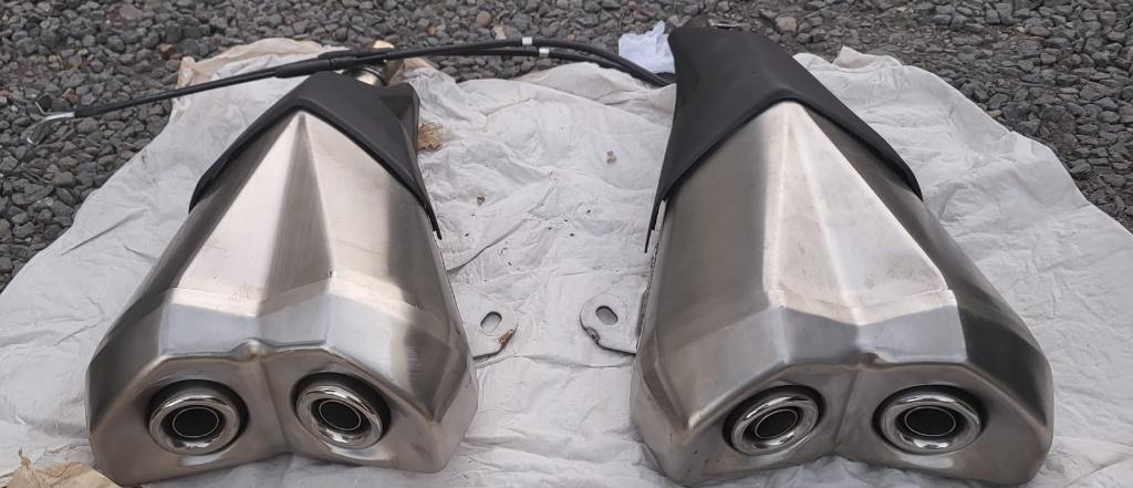 Originele Kawazaki Z1000 uitlaten, Motoren, Ophalen, Gebruikt