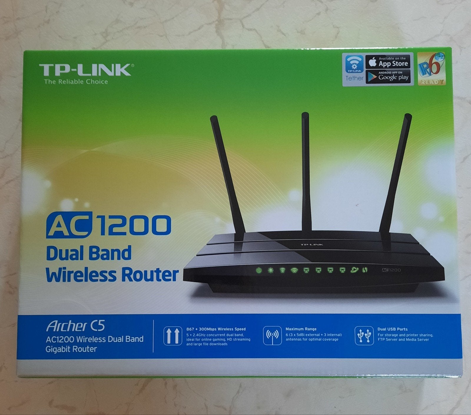 Tp Link  dual band router AC1200  Archer C5, Enlèvement, Routeur
