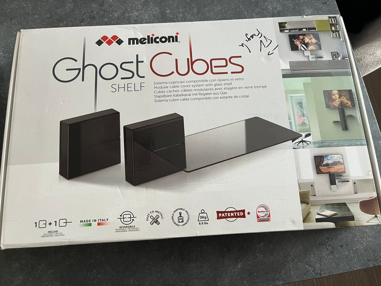 Meliconi cache câble étagère tv, Ophalen, Zo goed als nieuw