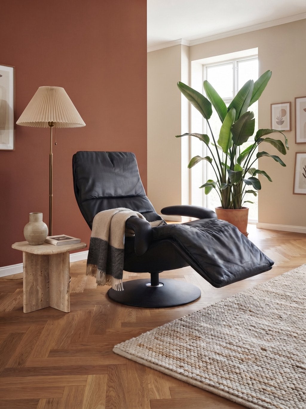 Jori Yoga Mono Move relaxfauteuil donkergroen/blauw, Enlèvement, Comme neuf, Cuir