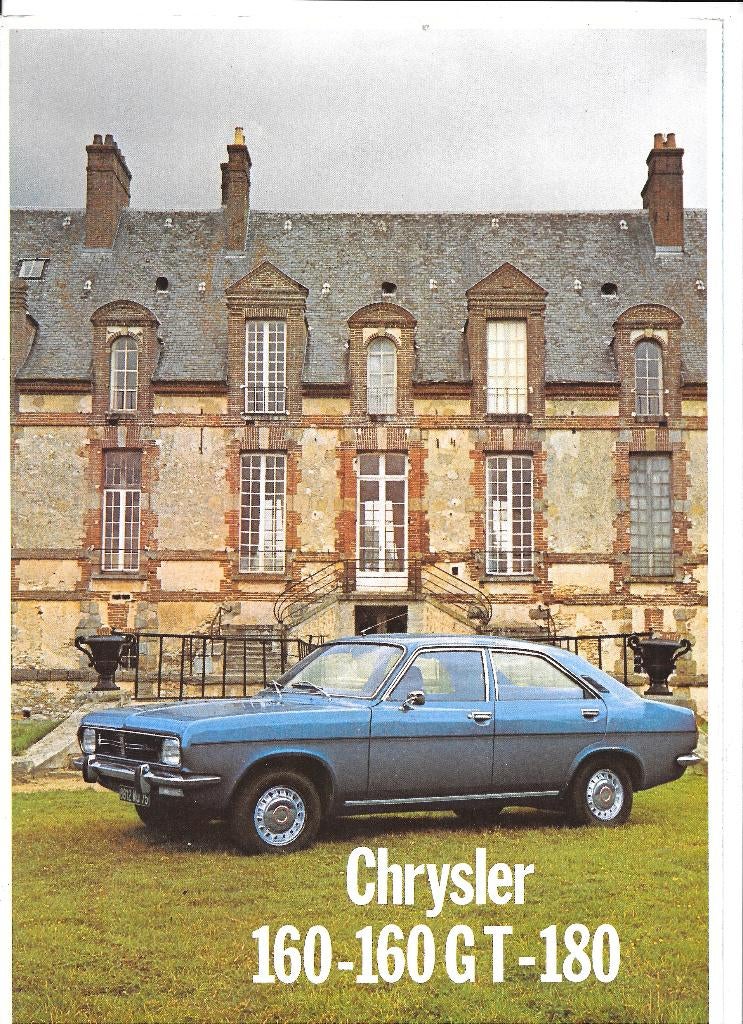 CHRYSLER 160/180, Enlèvement ou Envoi, Comme neuf, Autres marques