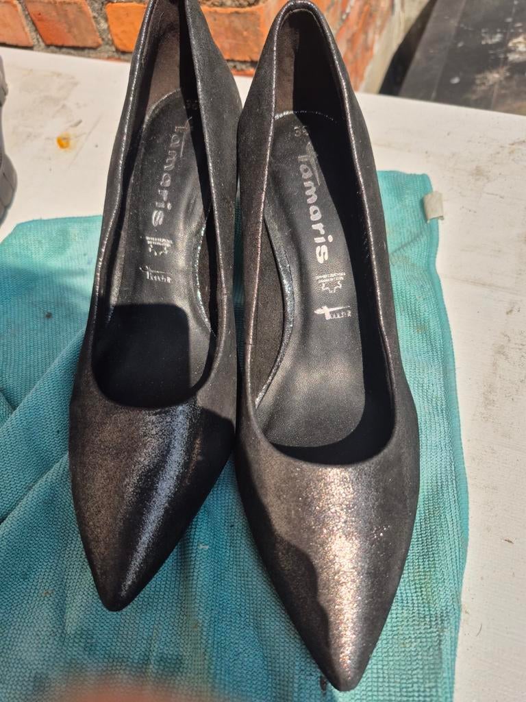 Pumps TAMARIS mt 38, Pumps, Zwart, Zo goed als nieuw, Ophalen