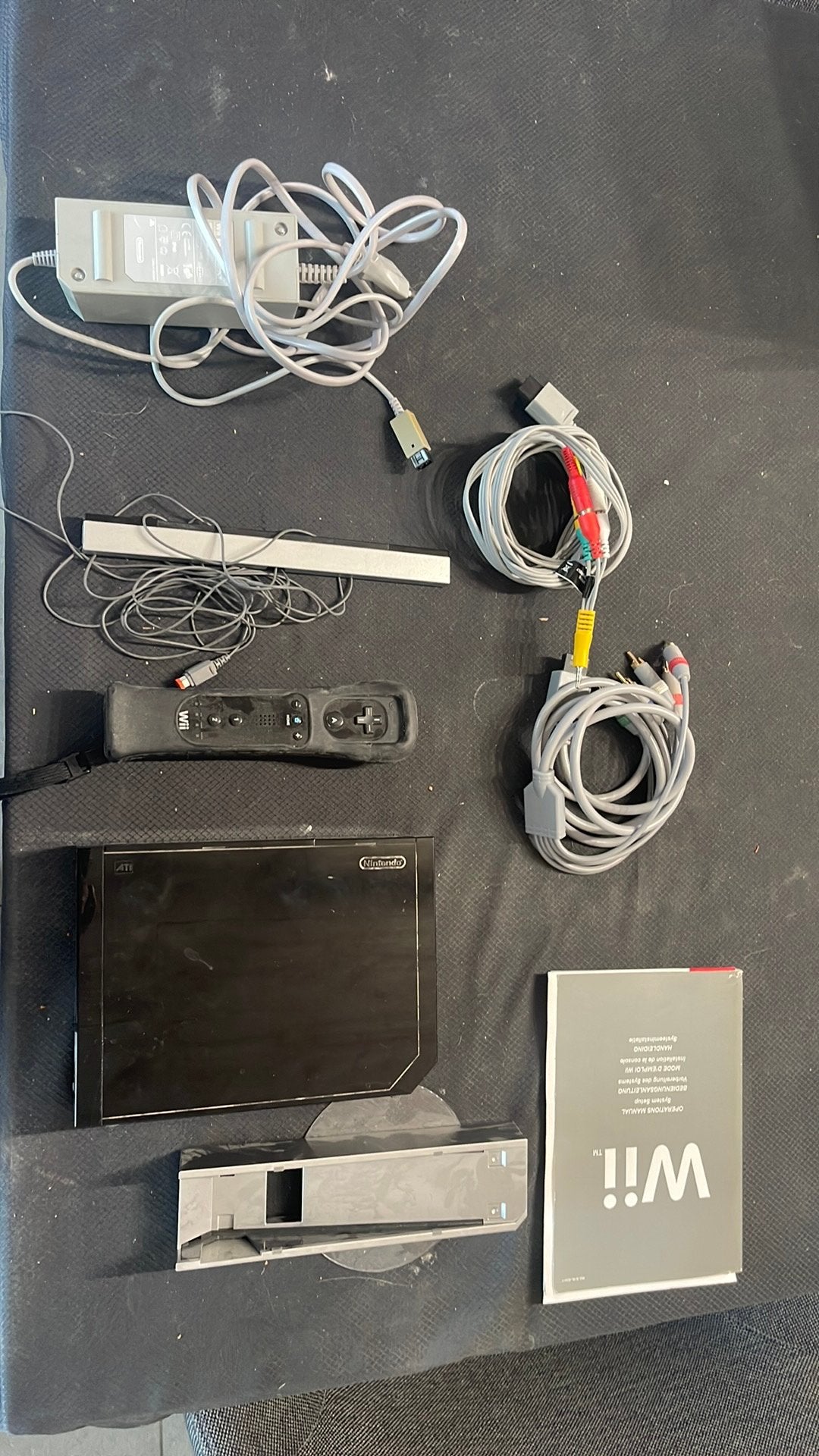 Wii zwart, Ophalen of Verzenden, Gebruikt, Met 1 controller