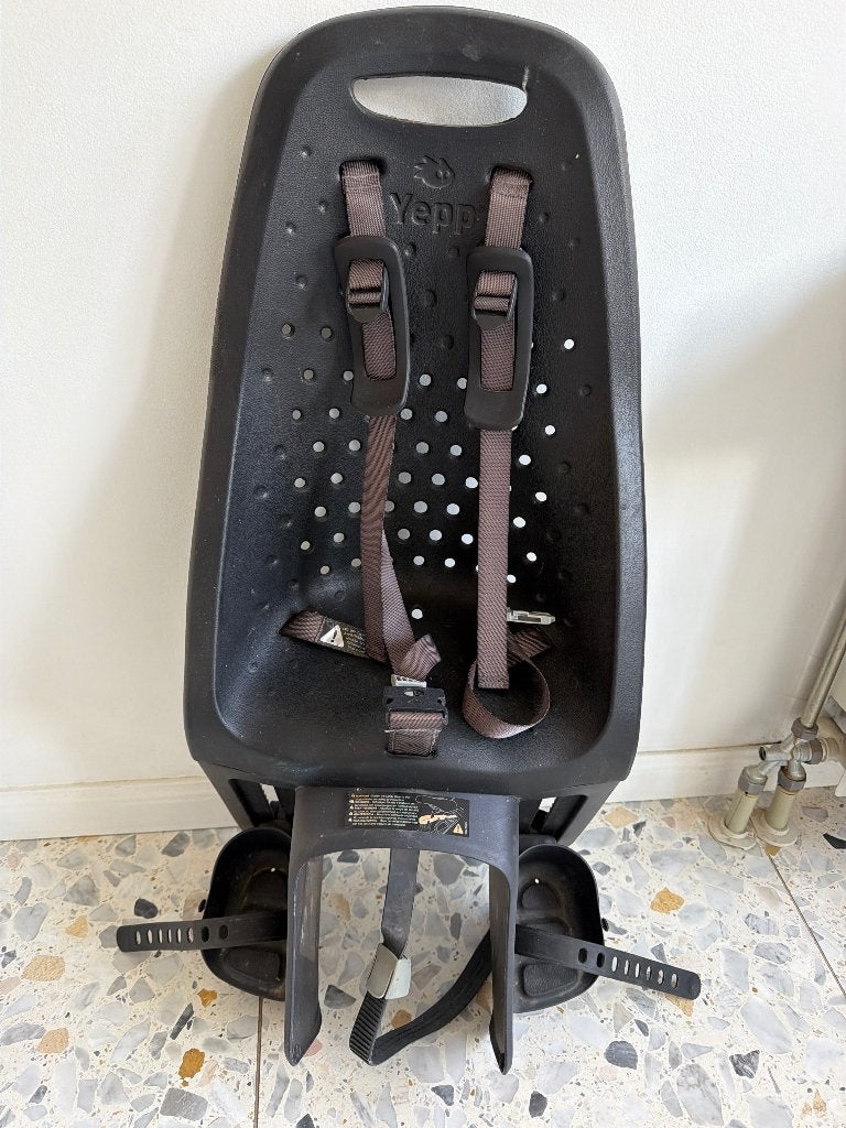 Siège de vélo Yepp rarement utilisé, Vélos & Vélomoteurs, Yepp (Thule), Repose-pieds, Comme neuf, Enlèvement