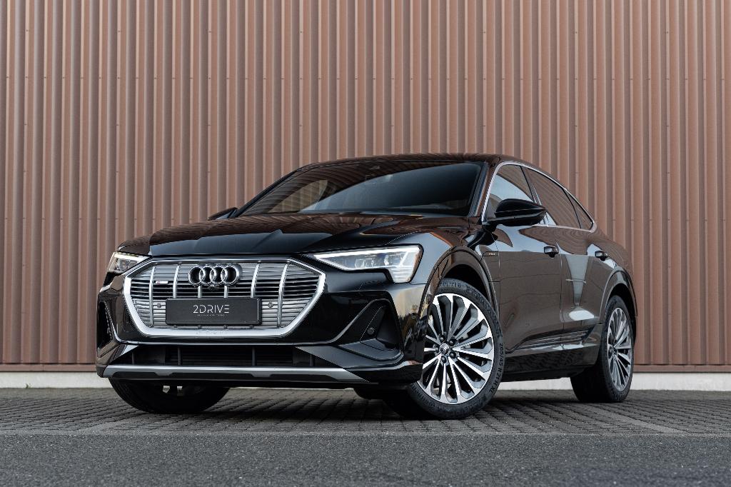 Audi E-Tron 55 Sportback Quattro S line | Garantie, Auto's, Audi, Bedrijf, Te koop, e-tron, 360° camera, 4x4, ABS, Achteruitrijcamera