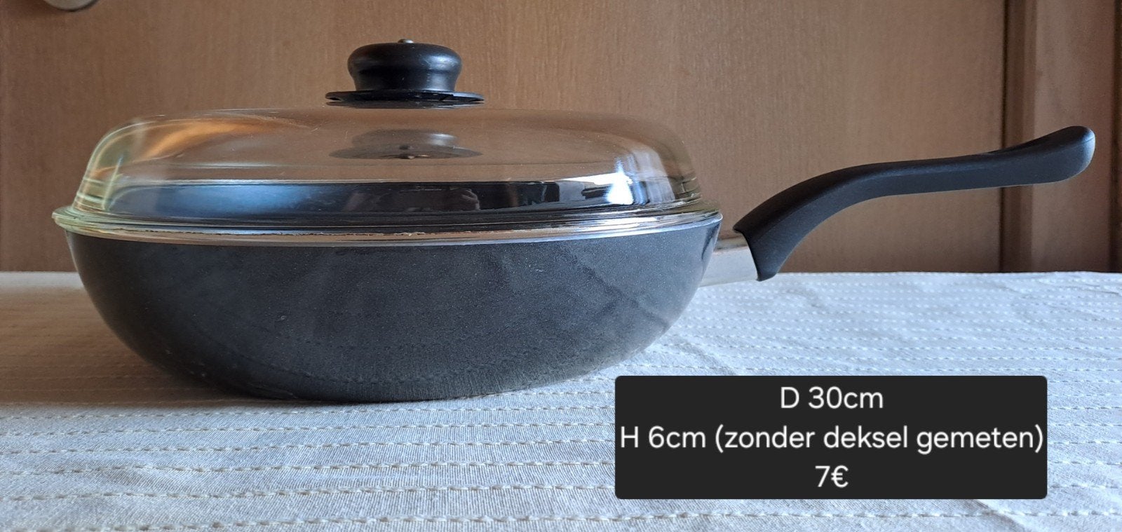 Braadpan met deksel, Maison & Meubles, Cuisine | Casseroles & Poêles, Avec couvercle, Enlèvement ou Envoi, Cocotte