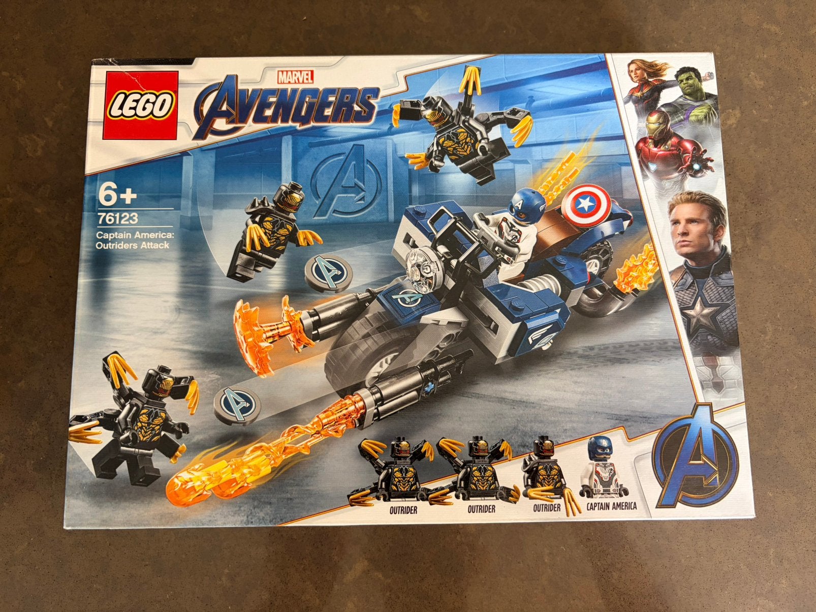 LEGO 76123 Super Heroes Captain America: Outriders Attack, Kinderen en Baby's, Marvel, Nieuw, Ophalen of Verzenden, Complete set