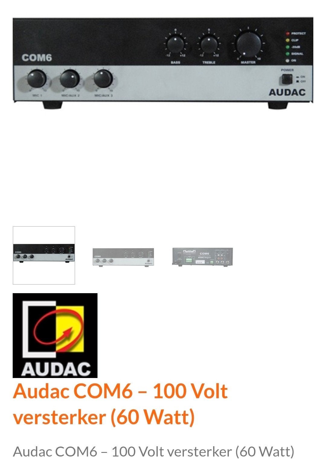 amplificateur audiologiste com6, TV, Hi-fi & Vidéo, Tuners, Enlèvement, Comme neuf