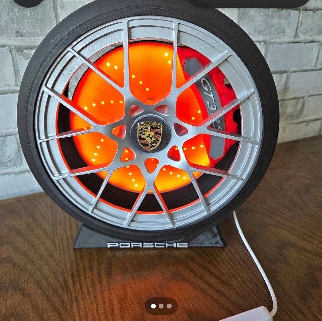 Porsche GT3 sleutelhanger en ledlamp voor nachtkasje, Ophalen