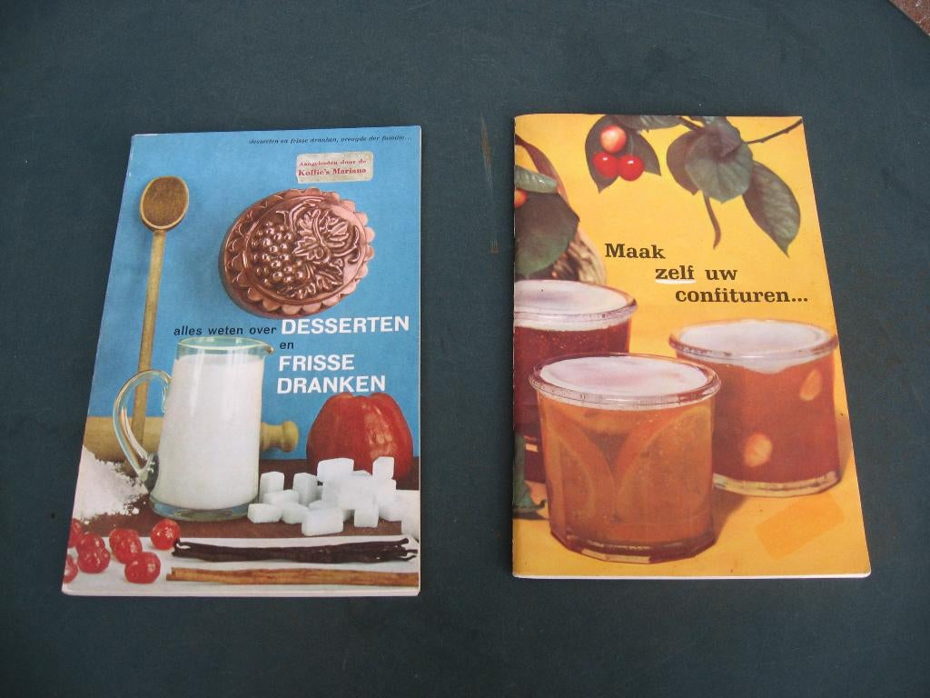 oude kookboekjes: desserten en frisse dranken, confituren, Boeken, Kookboeken, Ophalen of Verzenden