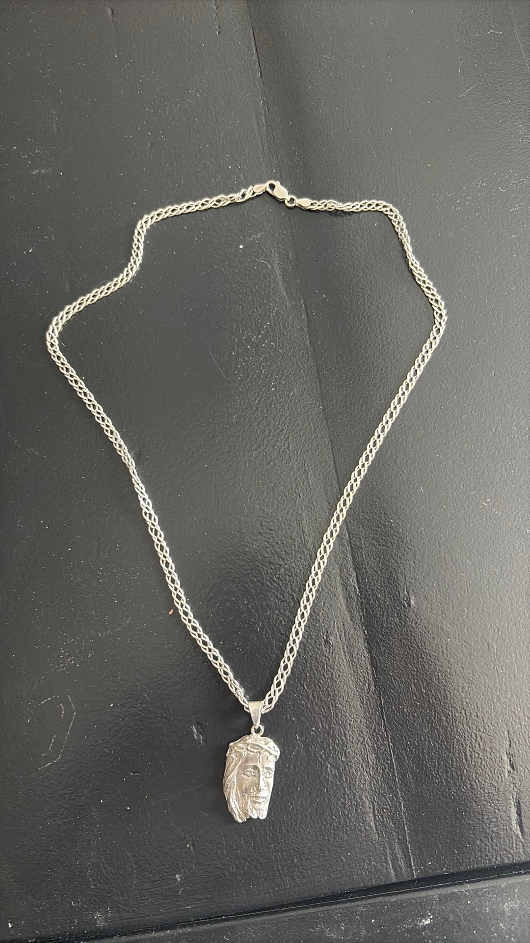 Zilveren ketting, Bijoux, Sacs & Beauté, Colliers, Enlèvement, Comme neuf
