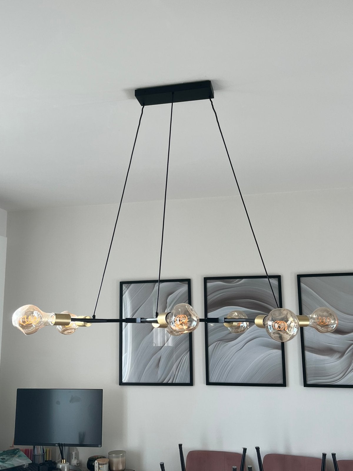 Hanglamp JOSEFINE (in hoogte herstelbaar), Huis en Inrichting, Lampen | Hanglampen, Ophalen, Zo goed als nieuw