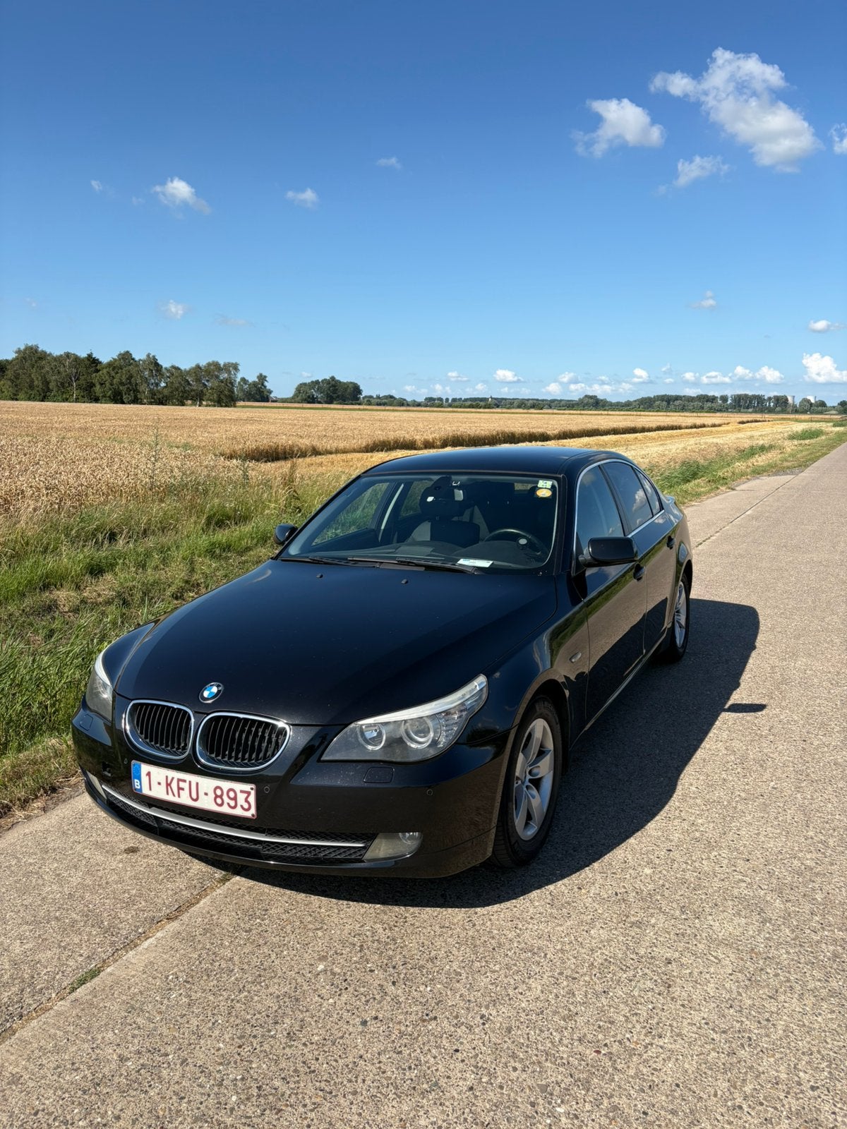 BMW 520d E60., Auto's, BMW, Euro 5, Achterwielaandrijving, Zwart, 4 cilinders