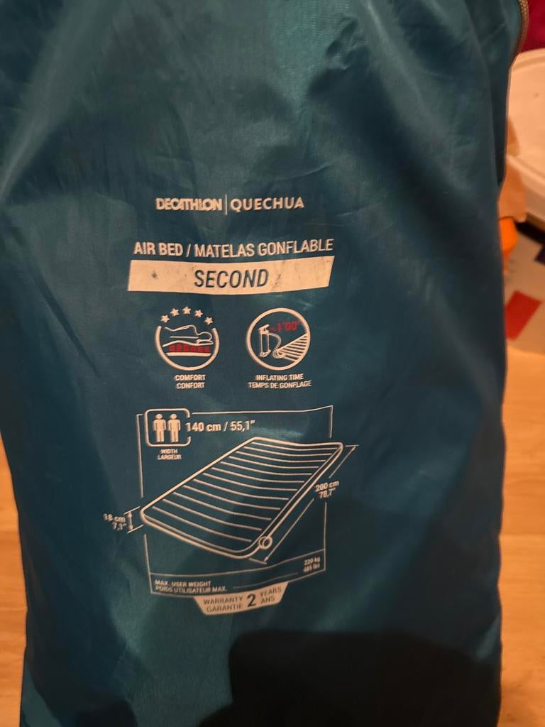Matelas gonflable, Caravanes & Camping, Matelas pneumatiques, Enlèvement, Comme neuf, 2 personnes