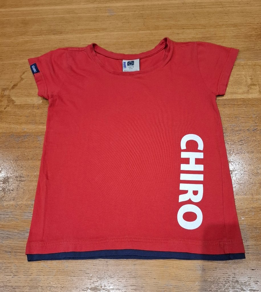 Chiro t-shirt maat 140, Enlèvement, Utilisé, Garçon ou Fille, Chemise ou À manches longues