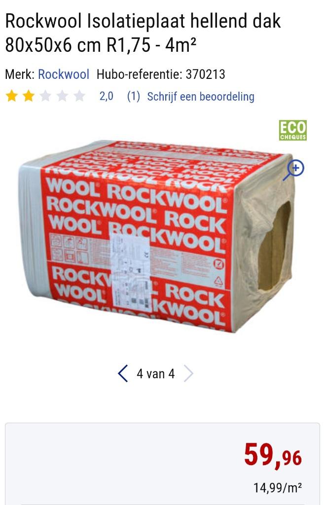 Isolatie, Doe-het-zelf en Bouw, Ophalen, 4 tot 8 cm, Dakisolatie, Nieuw