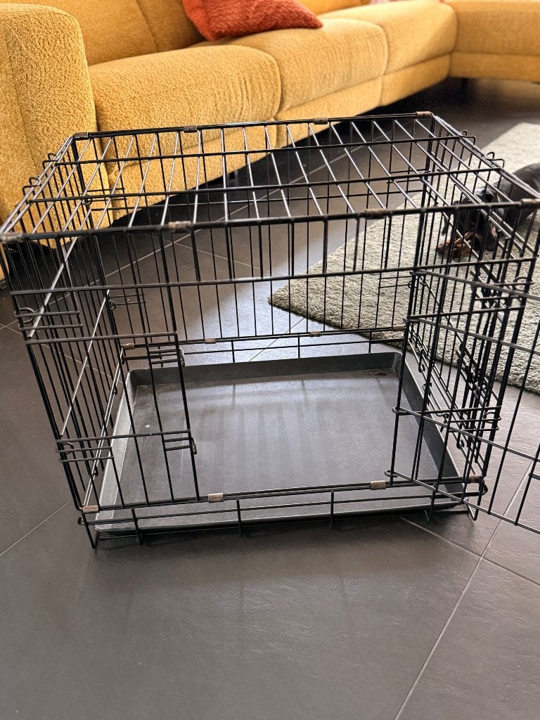 Bench hond met berscherming, Dieren en Toebehoren, Hondenbenches, Ophalen, Gebruikt