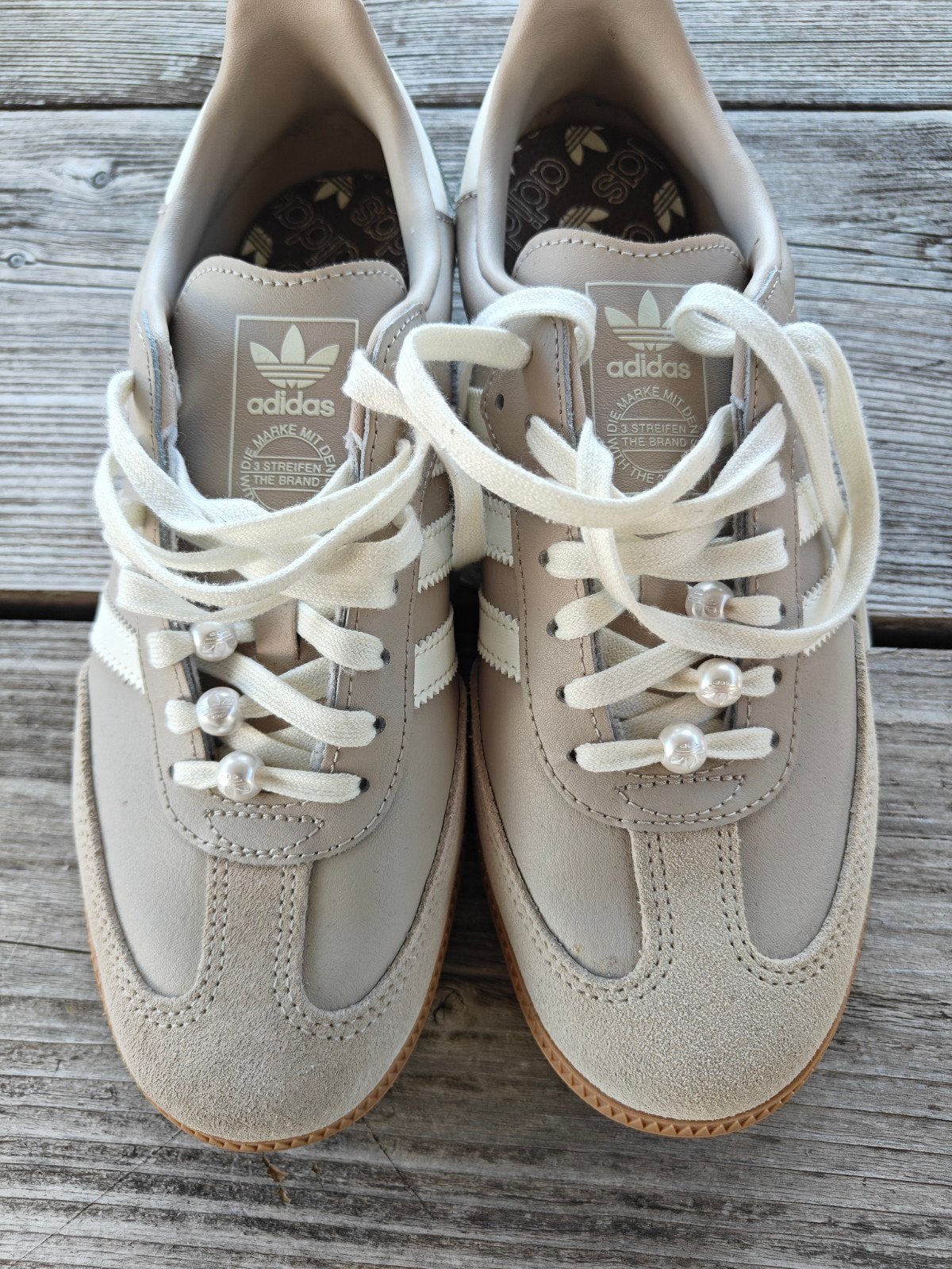 Adidas Samba Beige/Off White – maat 39⅓ – zo goed als nieuw, Enlèvement, Beige, Sneakers et Baskets