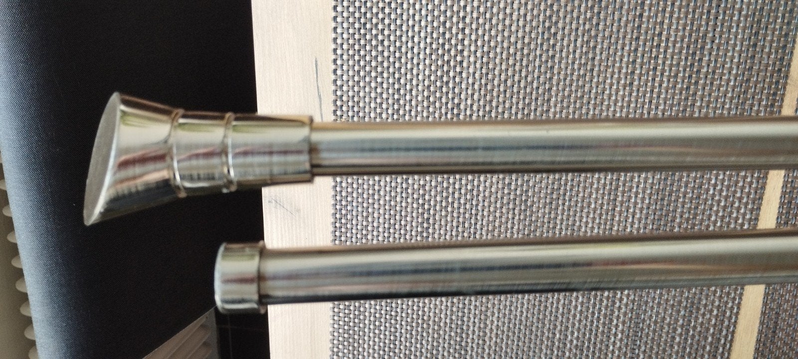 Tringles à rideaux double 250 cm, Ophalen, Zilver