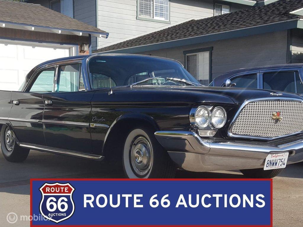 Chrysler Windsor | 1960 | Route 66 Auctions, Zwart, Chrysler, Bedrijf, Handgeschakeld