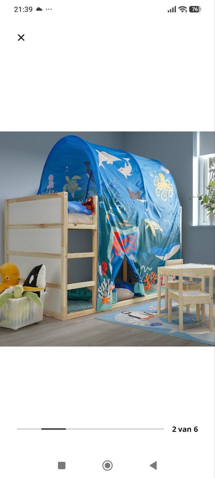 KURA kinderbed, Kinderen en Baby's, Kinderkamer | Stapelbedden en Hoogslapers, Ophalen, Zo goed als nieuw, Overige typen