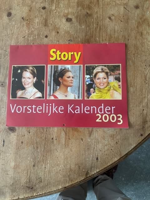 story vorstelijke kalender 2003, Collections, Maisons royales & Noblesse, Neuf, Enlèvement ou Envoi, Story, Autres types