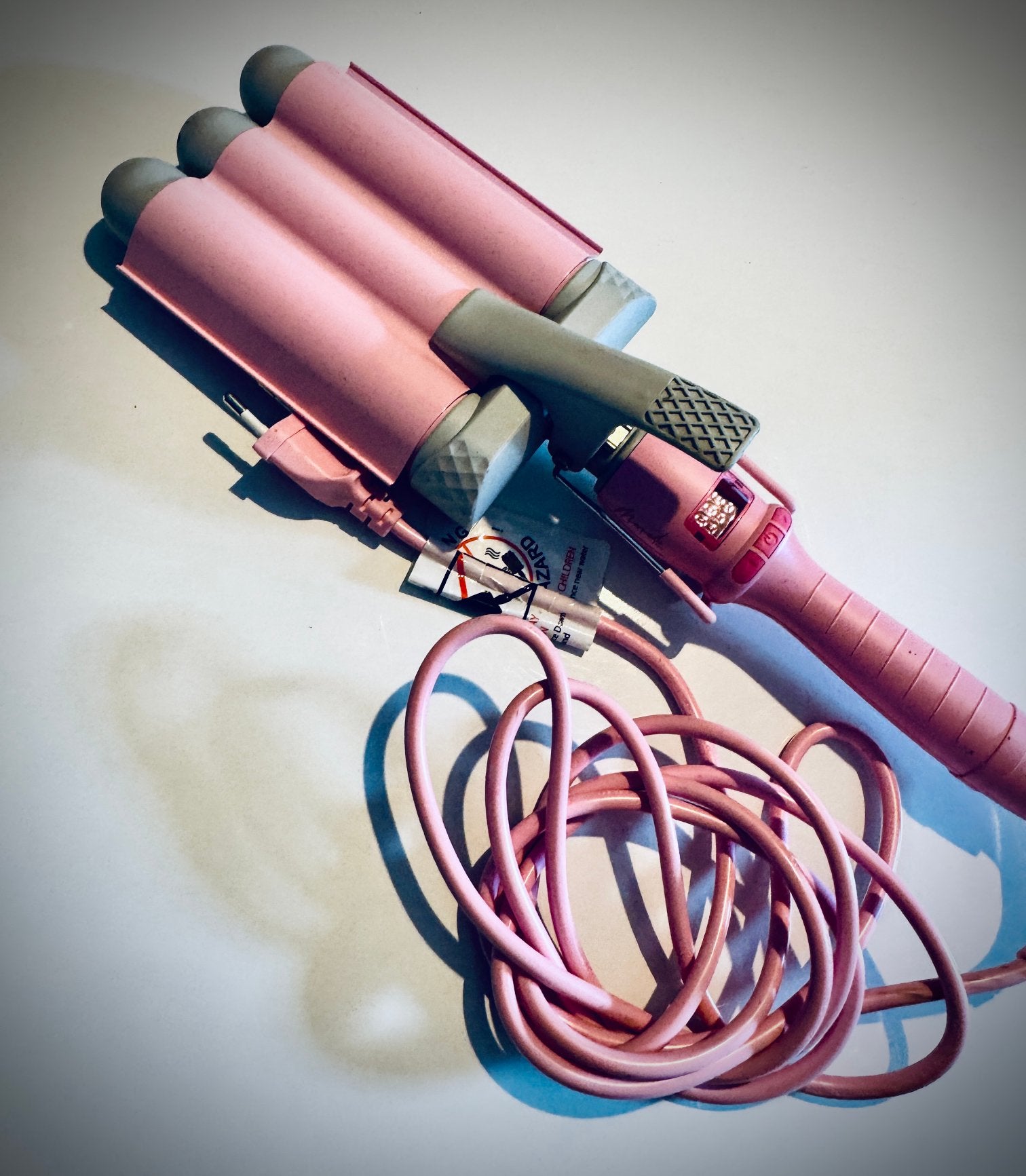 KRULTANG. Mermade Hair Pro Waver 32mm. Roze., Ophalen of Verzenden, Zo goed als nieuw, Krultang of Stijltang