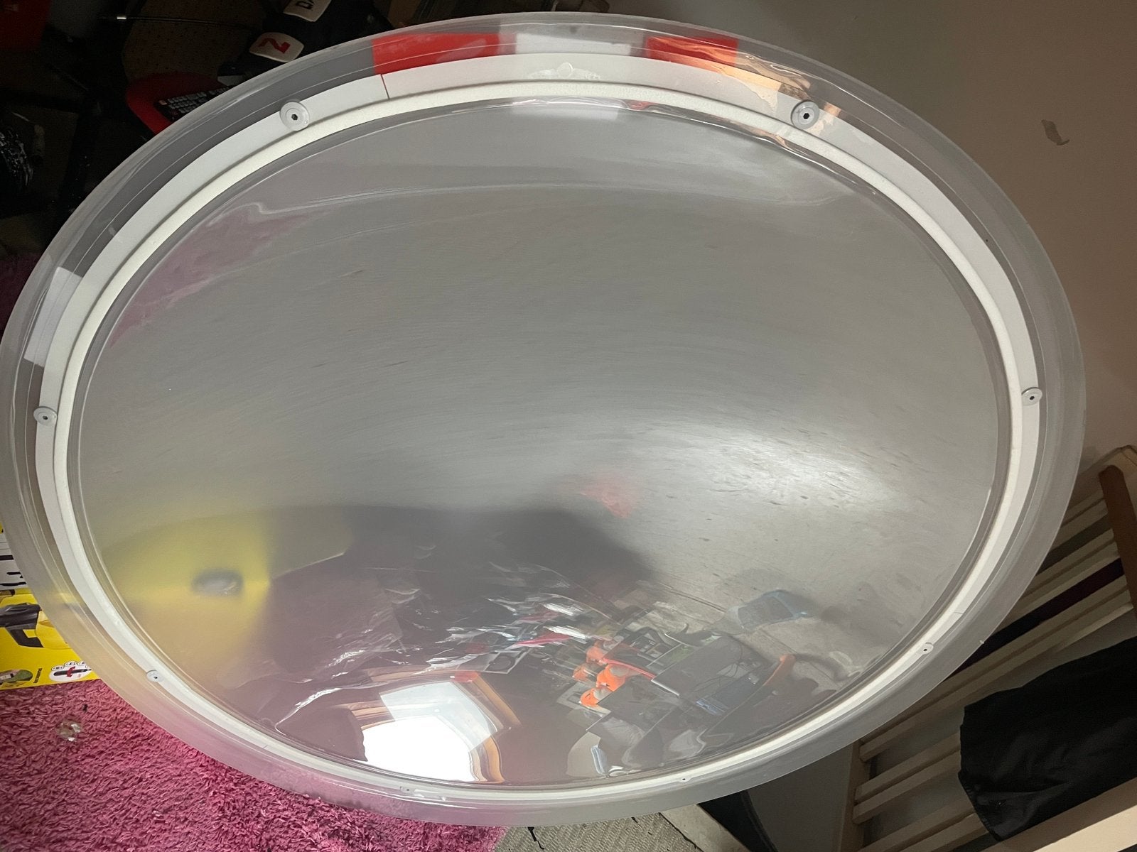 Ronde lichtkoepel 120cm, Ophalen, 80 tot 120 cm, Zo goed als nieuw, Dubbelglas